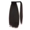 ludzkie krwawe peruki brązowe długie włosy kucyk ponytail puszysty kręcony rzep długi kucyk krwawy