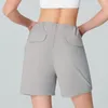 Frauen Shorts SPF Sonnenschutzmotor Yoga Sommer Doppelpockt Outdoor Running und Fitness Split Sport Windproof Cycling Hosen