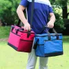 Väskor 25L Cooler Box Food Bag Outdoor Portable Waterproof Picnic Bag Cold Storage