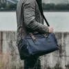 Duffel Bags Macho Pu Leather Bag Travel Outdoor Travel Men Ginástica Imper impermeável Fim de semana de designer de bagagem