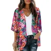 Robes décontractées de base 2024 Bohemian Femmes imprimées Bohemian Place Summer Wear Bikini Wrap Robe Pareo TUNIC SWAP COPING UP Long Kimono Cardigan Summer Top 240419