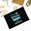 Cosmetic Bags Teacher In The Word Spanish Print Travel Makeup Bag Toiletry Pouch Gifts Pencil School Stationery Supplies Storage