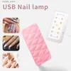 Séchoirs à ongles 27W MINI Machine de sèche-ongle Portable 9 LED UV MANICURE LAMPE HOME Utilisez la lampe à ongles Séchage des ongles Vernis en vernis avec câble USB Y240419