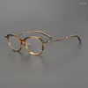 O occhiali da sole cornici NPM-93 Classica giapponese in stile giapponese Tartotalato Acetato Acetato Eyewear uomini e donne Titanio Eyewear