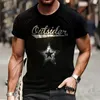 Heren t shirts modekwaliteit t-shirts zomer casual straat korte mouw kleding tee tops o-neck star rhinestone club t-shirt y2k