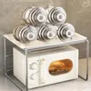 Keukenopslag magnetron oven rek organizer plank standaard servies multifunctioneel aanrecht