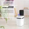 Nouveau 2024 13L Capteur automatique Corbelle Can Smart Home Home Recharteable Smart Bin Cuisine Salle de bain Salle de bain imperméable Home Wasted Basketfor pour