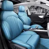 Anpassade fit biltillbehör Sittstolar för 5 platser full set av högkvalitativa läder specifika för Audi Q7 5 platser full täckning fram och baksäten