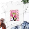 Camisetas para hombres Lindas divertidas Kanroji Mitsuri Camiseta Fashion Anime Estampado Tamisón Mujer Summer Casco redondo suelto TS T240419