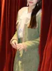 UCXQ Temperament Tweed Coats Set voor vrouwen Elegante O-Neck lange mouw jas Hoge taille heup wrap rok 23A4469 240407