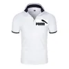 Sommar affärsmän polo skjorta anpassad logotyp casual polo skjorta lapel kortärmad t-shirt