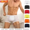 Men de sous-vêtements Men sous-vêtements Sexy Gay Boxers Nylon Mâle Male Male Rapide Dry Cueca Tanga Shorts solides Sleeping Or128