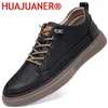 Casual Shoes Winter Fur Leather Thick Sole Oxford Men's Band Bekväma modesneakers utomhus