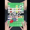 3Dパズル64ブロックTiktok Seaside Escape Mahjongタイルゲームのパターンの旗ボールプレーヤー面白い親子パーティーゲームパズルおもちゃ240419