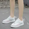 Fitnessschoenen Kleine witte zomer dames wilde gaas ademende student niet-slip dikke bodem vrouwen sneakers fa-23