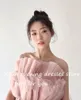 Robes de fête Xijun Rose Ruffles Tulle Tulle Evenage Corée Femmes Sans manches Pleat a brisé une ligne Robes de bal princesse Robe formelle 2024