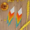 Dangle Earrings Go2boho Tassel Fringe Ear Ring Handwoven Jewellery Earring Boho Miyuki Rainbow For Women Collection Jewelry1332590