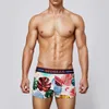 Underpants Herrenunterwäsche atmungsaktiven Boxer für Männer Home Shorts mit freiliegendem Bund gedrucktem Schwimmen Surfen Strandkleidung 2024