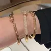 Bangle Panthere Series 18 K Gold Никогда не исчезает официальная копия ювелирных украшений высшего качества бренда роскошного бренда Bangles Classic Style Bracelet Высший C Dhzya