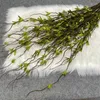 Dekoratif çiçekler 112cm çok çatallı ipek kumaş ejderha bıyık yaprağı kapalı dekorasyon simülasyonu düğün salonu çiçek malzemesi yeşil bitkiler