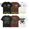 24SS High Street Half mandeved Summer New Lightning Letter Print Men and Women T-shirt Casual Short Casual