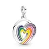 Charms 925 Sterling Sier Dangle Charm Women Beads High Quality Jewelry Gift Wholesale Me Rainbow Heart Of Dom Medallion Bead Fit Pando Dhftv