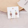 Boucles d'oreilles Stud Fashion Snowman de Noël arbre de Noël boucles d'oreille d'oreille