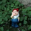 Garden Decorations Halloween Gnome Statue Outdoor Fairy Decoration Harts Elf Ornament Miniature Dwarf