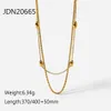 Minimalist Instagram Personalized Trendy High end Feeling Gold plated and Cool Multi layer Necklace Female Niche Collarbone Neck Chain