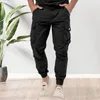 Pantaloni da uomo uomo carico casual con più tasche design alla caviglia per comodi pantaloni da usura eleganti