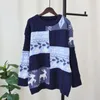 Kvinnors tröjor Autumn Winter Christmas Sweater Retro Korean Fashion Loose Lazy Women Pullover Design Sense Knitwear Top