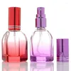 Storage Bottles Wholesale 15ml Hexagon Shape Colorful Glass Spray Perfume Bottle Empty Cosmetic Packaging Container