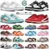 Casual Shoes Designer för män Kvinnor Sneaker Blue Paisley Championship Red Classic Green Grey Dim Dark Russet Rose Pink Reverse Panda Sean Cliver Flat Sneakers Gai