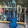 4003 Elektrikli Bas Gitar Gökyüzü Bunul Renk Krom Donanım Bir PC Boyun Gövdesi İyi Bağlayıcı Vücut Çift Çıkış Ric Çin Bas