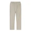 Pantalon masculin style coton cargo mâle y2k printemps respirant en lin de couleur solide en lin fitness streetwear pantalon homme