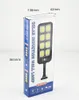 Lumière murale solaire 100led 100cob 200led 200cob blanc / blanc chaud ip65 étanche de jardin imperméable