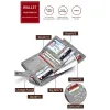 Portefeuilles RFID Zipper Men's Leather Wallet Carte Solder pour hommes et femmes Bag Money Travel Coin Purse