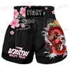 Mäns shorts Muay Thai Shorts MMA Boxing Clothing Mens Barnen Sport och fitnessträning Shorts Boxning Byxor T240419