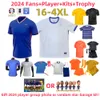 16-4xl Club français Sets complets Benzema Soccer Jerseys 2024 Giroud Thuram Mbappe Griezmann Saliba Pavard Kante Maillot de Foot Equice Maillots Men Football Shirt