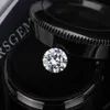 Anneaux de mariage Real D Color Moissanite Gemles en vrac Round Brilliant Cut 3Ex Lab Lab Grown Diamond Gra Certification Moisanite Ring Material 240419