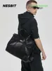 Totes de 50cm bolsa de couro 7a bolsa de ombro de moda de moda nesbit saco de luxo para homens transportando bagagem saco de bagagem de grande capacidade Padrão de crocodilo plat tem logotipo wn-lxmr