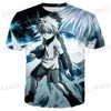 Herren-T-Shirts 2024 Neuer heißer Verkauf neuer Anime Hunter X Hunter Killua 3D Print T-Shirt Fashion Casual beliebte Strtwear Unisex Übergroße Tops T240419
