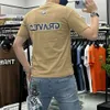 Men's T-Shirts Causal Embroidered Letter Design Male Tees Summer New Streetwear Homme Tops Cotton Daily Outfit Clothing