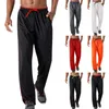 Calças masculinas Mesh respirável Sportswear Casual Casual Cintura elástica correndo corredores de caminhada montanha solta ajuste