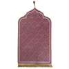 Flanel gebedmat aanbidding dekenaanbidding knielen reliëfvloer tapijten niet slip zacht draagbaar reisgebedsmat ramadan cadeau 240409