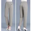 Pantaloni da donna 6xl 7xl 8xl anziani di mezza età primavera estate elastica pantaloni madre di grandi dimensioni