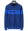 New Fashion brand Sweater For Mens Pullover O-Neck Slim Fit Jumpers Knitred Woolen Winter sweater striped fashion men