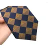 Boogbladen mode 8cm heren gestreepte polka dot plaid formele klassieke jurk zakelijke stropdeling jacquard geweven nek voor mannen feest