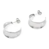 Stud Earrings Fashion 316 Stainless Steel C Shape Hoop Multicolor For Women Wedding Party Jewerly Gift 25 X 21mm 1Pair