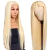 insan kıvırcık peruklar peruk kadın moda kimyasal lif kafa kapağı 613# orta uzunlukta düz saç gül ağ